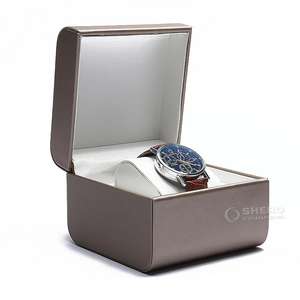 Boîte à montre en plastique imprimée de luxe Shero Factory, logo personnalisé, boîte à montre en cuir, boîte cadeau personnalisée, boîte de rangement pour montres - Product Image 1