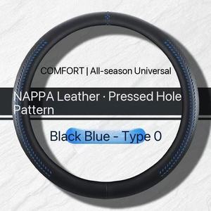 Nouvelle Housse <span class=keywords><strong>de</strong></span> Volant <span class=keywords><strong>de</strong></span> Voiture en Cuir Nappa 2026 Antidérapante Respirante Luxe Noire Universelle pour Voiture - Product Image 5