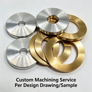 Rondelles sur mesure de haute qualité, tailles spécifiées, rondelles plates à étanchéité solide, usinées CNC pour usinage et brochage - Product Image 1