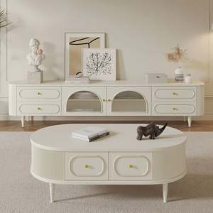 Luxury <b>TV</b> <b>Cabinet</b> Wall Mounted Modern Design for Living Room with <b>Floating</b> <b>TV</b> Stand Portable Wooden Furniture - Product Image 3