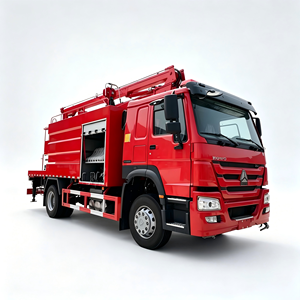 Camion de lutte contre l'incendie HOWO 16M avec réservoir d'eau de 4000L et plateforme élévatrice - Product Image 1
