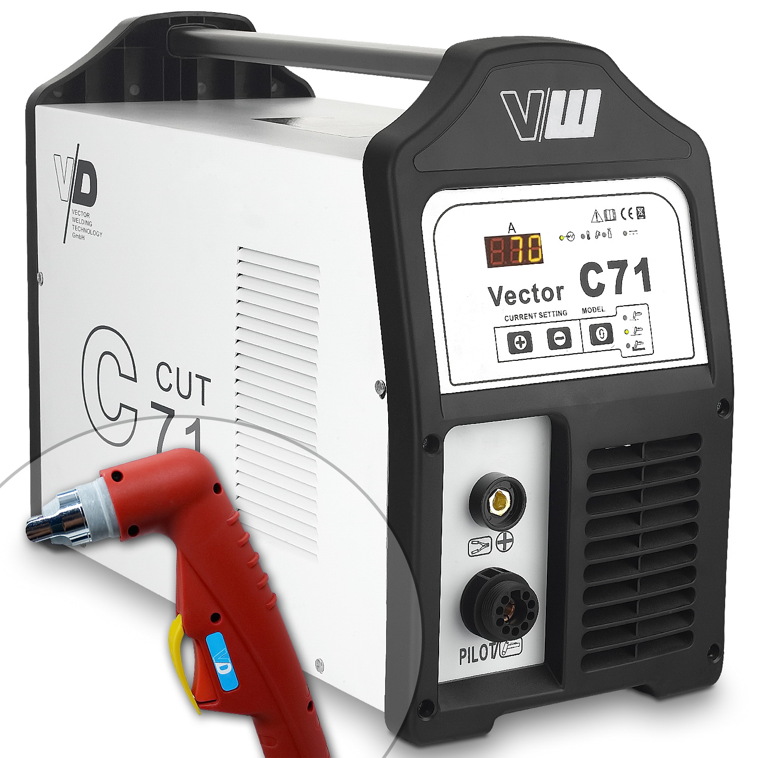 Станок для плазменной резки Stahlwerk & vector C71 инверторный Сварочный аппарат 70Amp CNC плазменные резаки