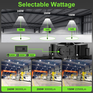 UFO dẫn ánh sáng bay cao 240W 3watt 277-480vac 5ft dây điện CUL/UL/DLC được liệt kê hiện đại treo ficture dẫn ánh sáng hội thảo - Product Image 2