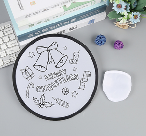 Nhà máy tùy chỉnh có thể gập lại mini cầm tay quạt đóng mở túi nylon gấp lên tay người hâm mộ vòng đĩa bay - Product Image 5