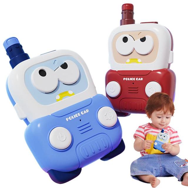 QY Kids Walkie Talkies Wireless Mini Toy Portable Handheld Outdoor Interphone Language Learning 3 AAA Battery <1.5km Range Model