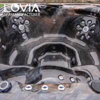 LOVIA Promotion Jacuzzi Extérieur Luxe Spa de Jardin Bain à Remous 6 Personnes Balboa pour Extérieur