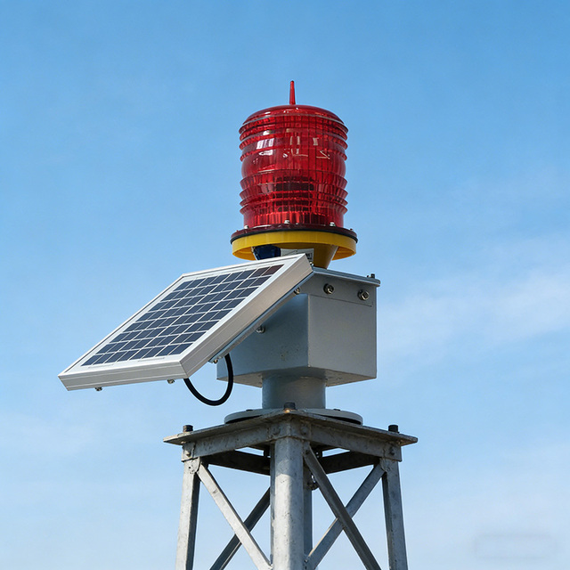 Built-in Photo Cell Medium Intensity 2000cd Aviation Lighting Visible Warning for Passing Aircrafts/pilots