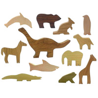 Bois bois Animal orignal cerf renard ours jouets étagère artisanat forêt animaux décoration