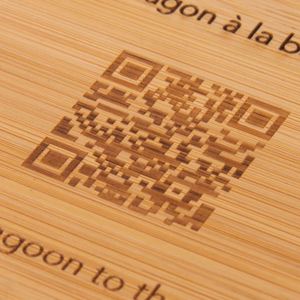 Posavasos Promocional de Bambú con Código QR, en Madera, Venta Caliente - Product Image 6