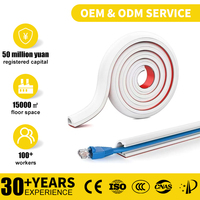 Goulotte de câblage flexible en PVC solide, auto-adhésive, ignifuge, découpable et pliable pour la maison et le bureau