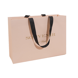 Sacs shopping en papier recyclables personnalisés de luxe, imprimés sur mesure, pour petites entreprises et emballages de vêtements, avec votre propre logo et couleur - Product Image 3