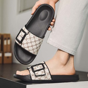 Sandales décontractées imprimées pour hommes, à boucle réglable, antidérapantes, à semelle épaisse, pour l'été et la plage, vente en gros - Product Image 2