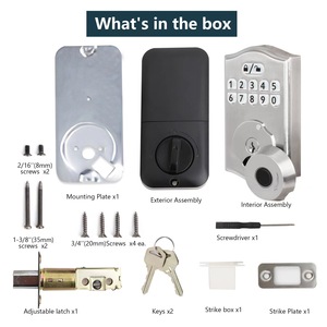 Serrure de porte intelligente biométrique sans clé SINOVO pour la maison, serrure de porte intelligente à empreintes digitales, 35 mm-55 mm - Product Image 5