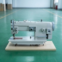 Machine à coudre zigzag industrielle à faible bruit, matériau de 1 cm d'épaisseur, moteur à entraînement direct CE haute performance 220V