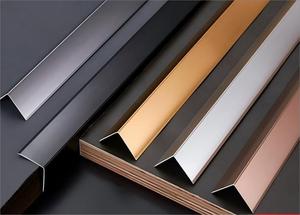 Protector de esquina de Metal en forma de L con borde igual de aluminio <span class=keywords><strong>Flexible</strong></span> para azulejos y pisos de madera Moldura de borde decorativo <span class=keywords><strong>flexible</strong></span> - Product Image 4