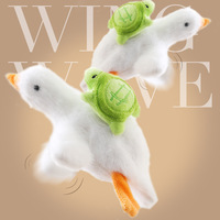 Jouet Électrique de Luxe en Peluche pour Chat, Adorable Design Grande Oie Blanche, Jouet Interactif pour Chiens et Chats, Idéal pour le Jeu Solo et le Plaisir de la Chasse