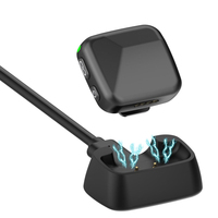 Dok Pengisian Daya Hitam dengan Dok Pengisian Daya Magnetik untuk DJI Mic Mini Transmitter untuk Catu Daya Mikrofon Nirkabel
