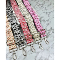 Tas tangan tali tas bahu Jacquard Fashion dompet selempang dapat disesuaikan tali bahu pengganti pola kustom untuk tas