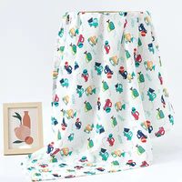 Nouvelles couvertures en mousseline de coton bio 100 % personnalisées pour bébé, style européen-américain 2023, antibactériennes, douces et respectueuses de la peau