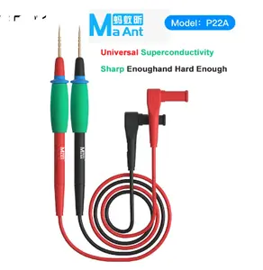 MaAnt P22A 1000V 20A Cables de prueba de multímetro universal Cable de silicona suave para sondas de medición de punta de aguja de multímetro digital