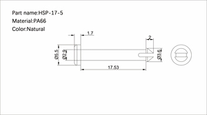 Fournisseur de rivets de dissipateur de chaleur de qualité supérieure Rivets de dissipateur de chaleur de ventilateur en plastique pour montage de circuits imprimés - Product Image 4
