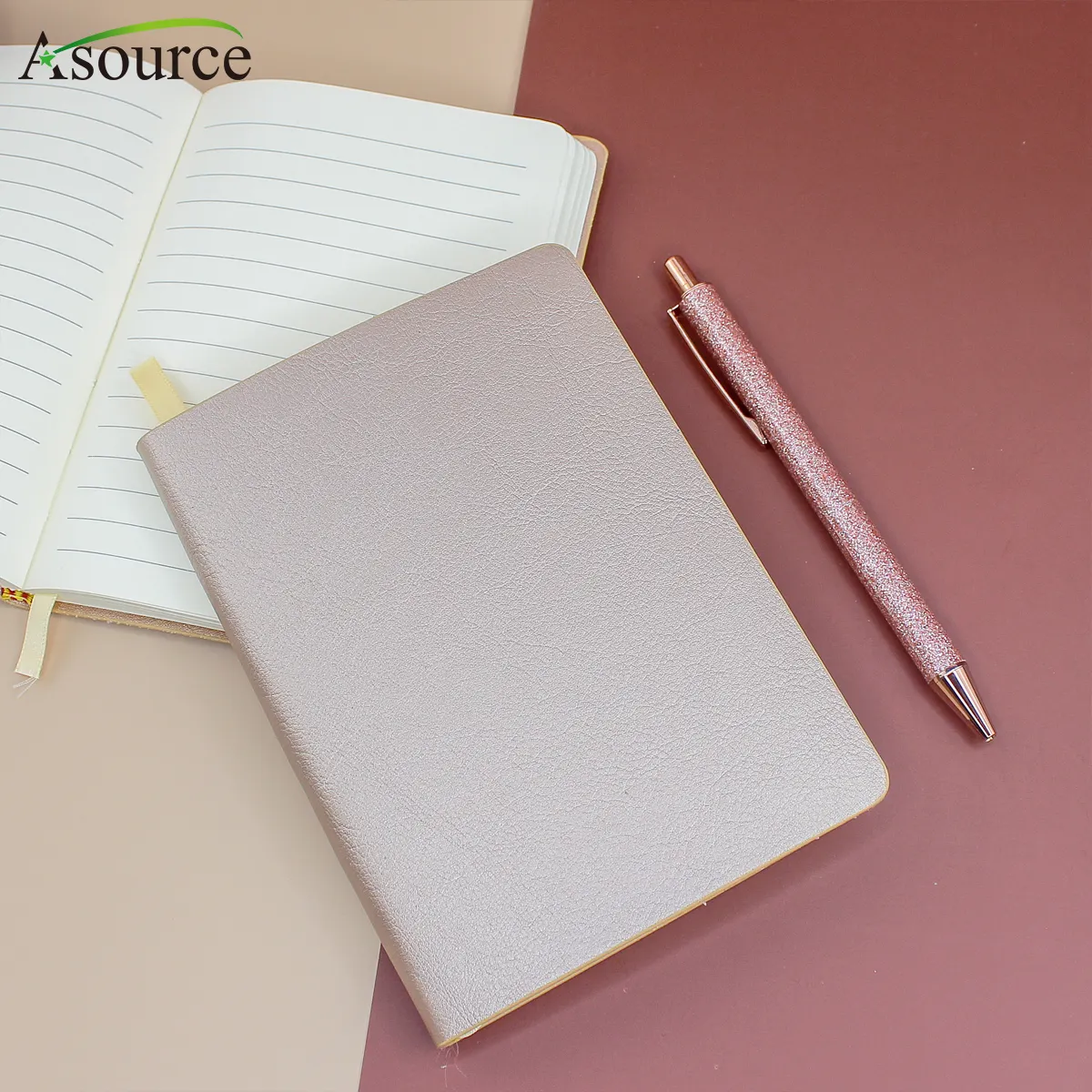 Metallic Leather Cover Notebook A6 Paper Notebook