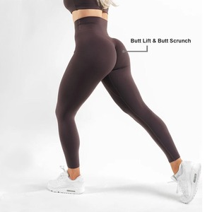 Tùy Chỉnh Spandex/Nylon Nhanh Chóng Khô Hoạt Động Mặc Phòng Tập Thể Dục Tập Luyện Vớ Cao Eo Yoga Quần Mông Nâng Yoga Xà Cạp Cho Phụ Nữ - Product Image 5
