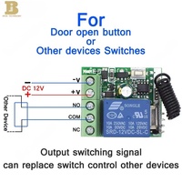 Transmetteur RF 433 Mhz télécommandes avec commutateur de télécommande sans fil DC 12V 1CH Module récepteur relais