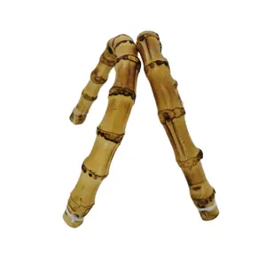 자연 대나무로 만든 대나무 손잡이, 핸드백 손잡이 교수형 여성 가방, 토트 백을위한 천연 대나무 손잡이