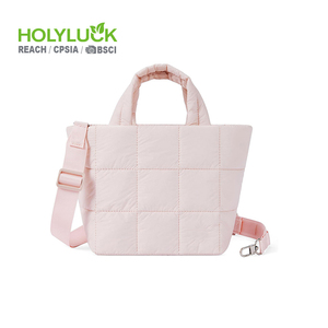 Logotipo personalizado Color Tamaño Aceptar Moda Impermeable Puffer <span class=keywords><strong>Toto</strong></span> Bolsa Moda Puffy Acolchado Bolsa de mano con correa ajustable - Product Image 3