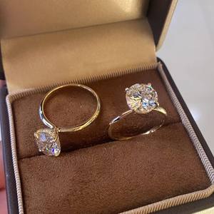 Juego de Anillos de Boda de Diamantes para Mujer al por Mayor, de Oro Genuino de 10k, 14k y 18k, con Diamante de Laboratorio de 1ct Crecido en Laboratorio y Certificado por IGI - Product Image 2
