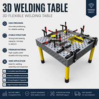 Kit complet de fixation D28, table de soudage flexible 3D, plateforme de soudage modulaire avec gabarits de positionnement