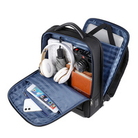 Nueva Mochila para Computadora Portátil de Lona Oxford para Viajes, Gran Capacidad, Cierre de Cremallera, Nailon Impermeable, para Hombre, con Correas de Hombro Curvas
