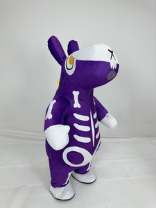 Costume de mascotte de cheval Baldi Poppy, sorcière mystérieuse, violet foncé, 2 m de haut, pour adultes, Halloween, Carnaval - Product Image 5