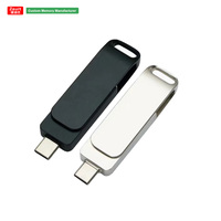 Harga Pabrik Swivel USB 2.0 128GB Metal Portable Hard Drive Memory Stick Flash Drive USB Eksternal
