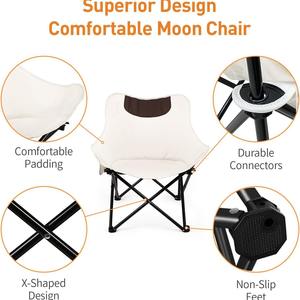 เก้าอี้พับกลางแจ้งทรงกลมขนาดใหญ่ เก้าอี้สวนพับได้สไตล์จีน เก้าอี้สำหรับตั้งแคมป์ปิกนิกตกปลา - Product Image 2
