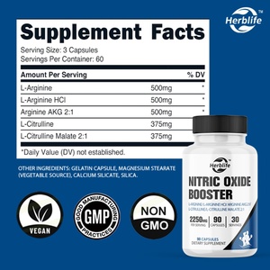 Suplemento de Óxido Nítrico de Marca Privada OEM, Superventas, para Apoyar la Energía, la Salud Cardíaca, el Crecimiento Muscular y la Circulación, Pre-Entrenamiento - Product Image 2