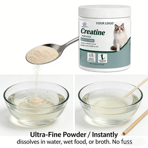 ผงสร้างกล้ามเนื้อครีเอทีน OEM/ODM ผลิตภัณฑ์เสริมอาหารครีเอทีนสำหรับแมวพร้อมวิตามินดี3 ช่วยเสริมสร้างการเจริญเติบโตของกล้ามเนื้อและสุขภาพข้อต่อ - Product Image 5
