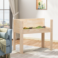 Boîte d'élevage en bois massif pour tortues et nid pour animaux de compagnie pour cailles, pigeons, perroquets, poussins - Isolée, mobile, pour l'intérieur