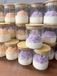 Vasos de Vidrio, Regalo de Navidad, Día de San Valentín, Día del Padre, Fragancia Personalizada LANJO, Vela de Cera de Soja Hecha a Mano con Flores de Peonía, Boda - Product Image 5