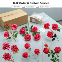 Flor Artificial de Tallo Único para Arreglos Florales DIY en Bodas, Pasillos de Salones, Banquetes y Eventos, Rama de Flor de Seda de Simulación