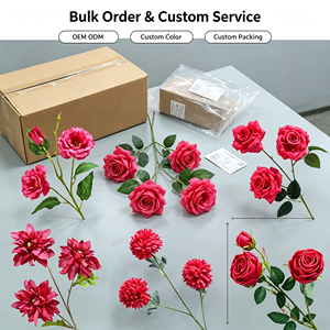 <span class=keywords><strong>Fleur</strong></span> artificielle à tige unique pour arrangements floraux DIY, idéale pour les mariages, les allées de salle, les banquets et les événements – Branche de <span class=keywords><strong>fleur</strong></span> en soie simulée - Product Image 6