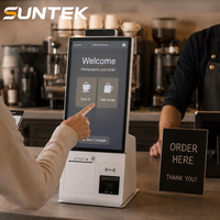 Terminal de Pedidos Inteligente SUNTEK con Pantalla Táctil de 15.6 Pulgadas y Android 14 para Cafeterías