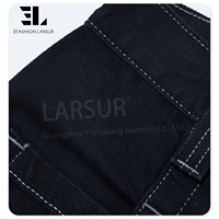 LARSUR Personnalisé Denim Usine Y2K Skateboard Skater Skate Denim Pantalon Baggy Flare Jeans Hommes Pantalon à Jambes Larges Jeans Hommes