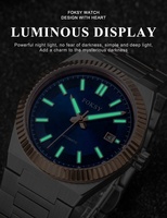 Montres de luxe pour hommes, design et logo personnalisés OEM, mouvement mécanique, boîtier en acier inoxydable, bracelet en silicone