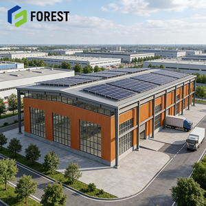 Instalación Logística Comercial Estándar AISC con Características Sismorresistentes, Almacén Logístico de Estructura de Acero Prefabricada - Product Image 1