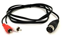 Nouveau style 2026 – Câble audio 5 broches DIN vers 2 RCA, convertisseur mâle-mâle, 1 vers 2 RCA pour systèmes stéréo, DIN-2RCA, 1,5 m