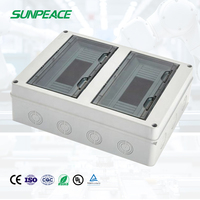 Caja de Distribución Eléctrica de Superficie para Exteriores HT de 24 Vías, IP65, ABS, PC, Plástico, Impermeable, Caja de Conexiones, MCB