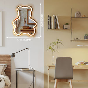 Lampe LED personnalisée Neonawall avec impression UV <span class=keywords><strong>de</strong></span> photos et noms, lumière blanche chaude, veilleuse <span class=keywords><strong>de</strong></span> <span class=keywords><strong>nuit</strong></span>, utilisation en chambre, télécommande à intensité variable - Product Image 1