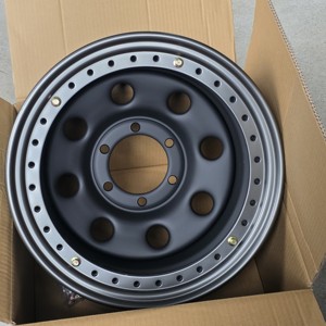 Rueda Raytop 16x8 con Beadlock Real, 15" 16" 17", Rueda Todoterreno de Acero, PCD 5x114.3 5x127 5x139.7 5x150 6x114.3 6x139.7, Orificio Redondo, Estilo Retro - Product Image 4